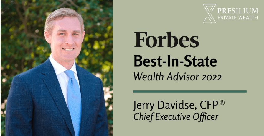 Forbes Best-In-State Wealth Advisor 2022, Jerry Davidse, CFP®